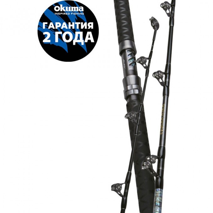 Удилище OKUMA Makaira Trolling 5'10'' 80lbs 1sec Straight Butt MAK-TR-5101-80S